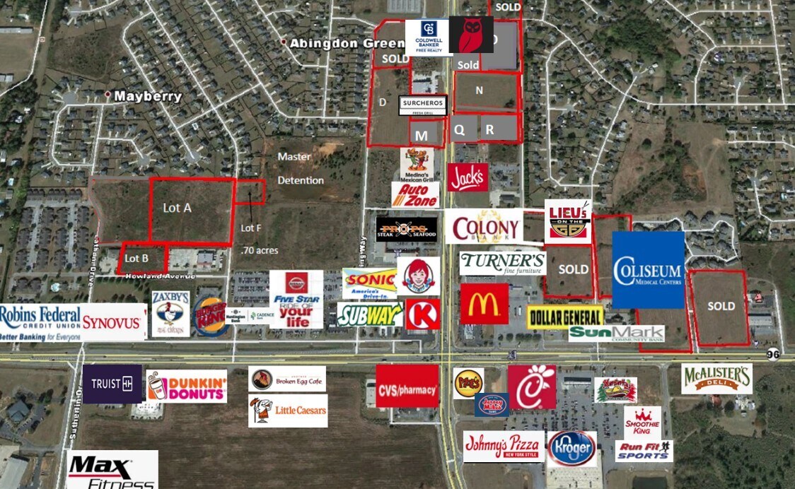 S. Houston Lake Rd & Wrasling Way, Warner Robins, GA for sale Building Photo- Image 1 of 2