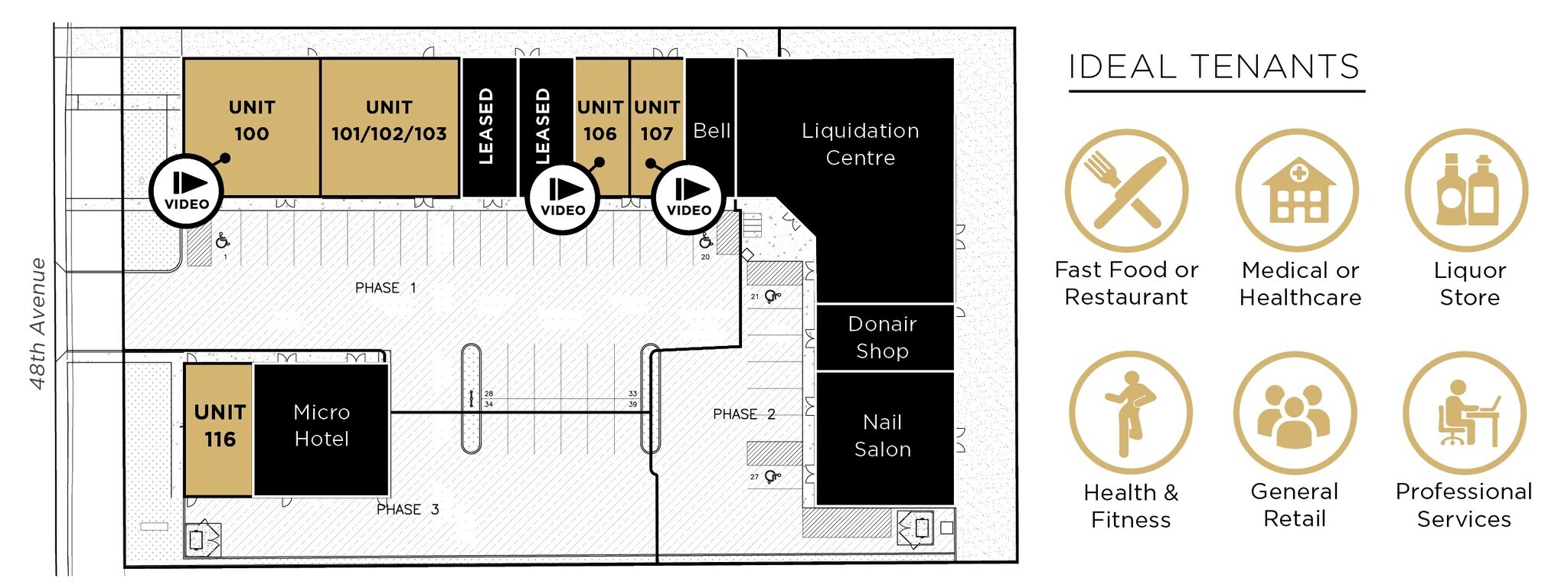 6217 48A Av, Camrose, AB for lease Floor Plan- Image 1 of 2