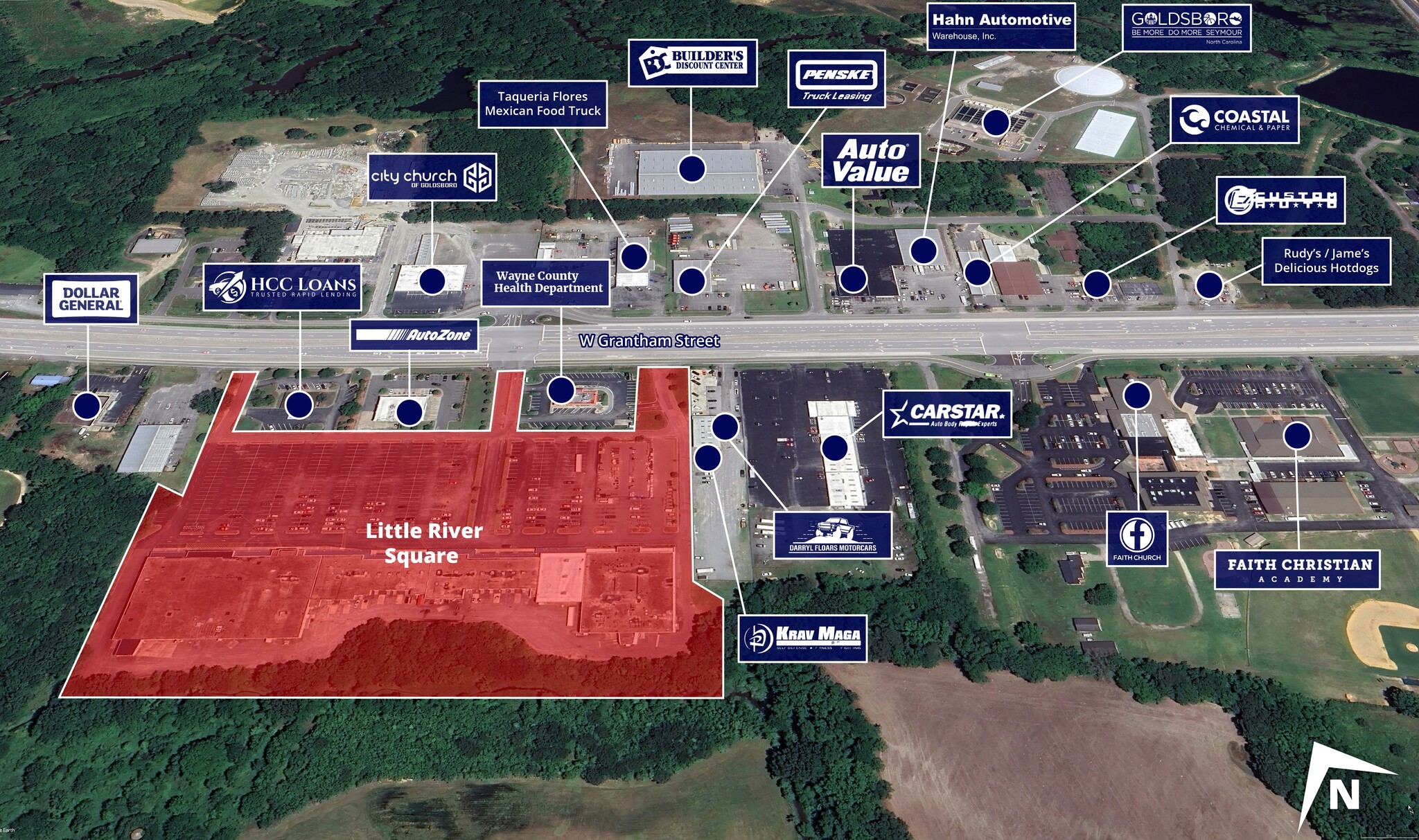 1308-1320 W Grantham St, Goldsboro, NC à vendre Photo principale- Image 1 de 18