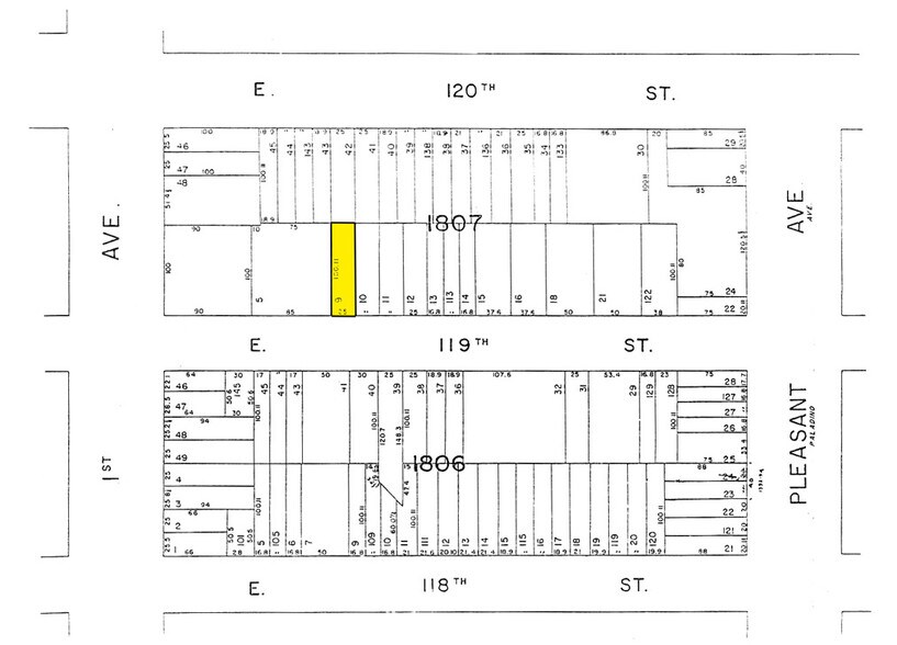 413-415 E 119th St, New York, NY à louer - Plan cadastral - Image 2 de 16