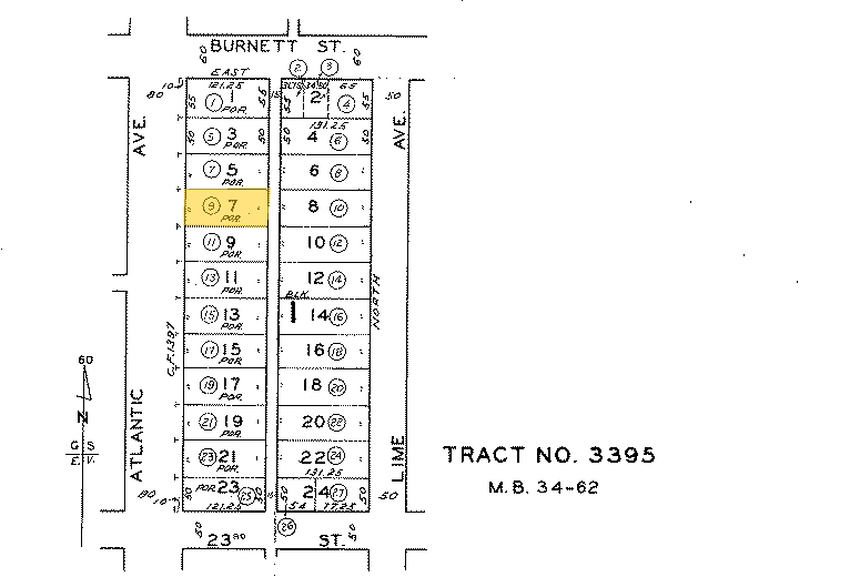 2366-2370 Atlantic Ave, Long Beach, CA for lease - Plat Map - Image 2 of 3