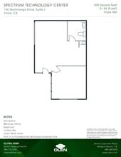 196 Technology Dr, Irvine, CA à louer Plan d’étage- Image 1 de 1