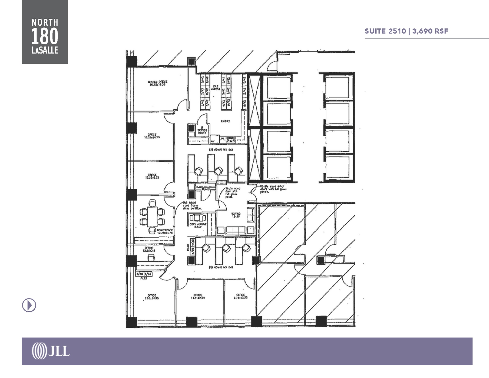 180 N LaSalle St, Chicago, IL à louer Plan d’étage- Image 1 de 1