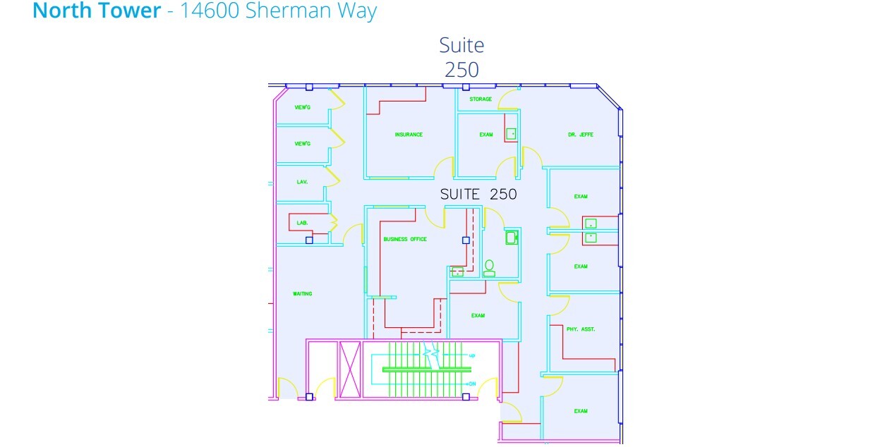 14600 Sherman Way, Van Nuys, CA à louer Plan d’étage- Image 1 de 1