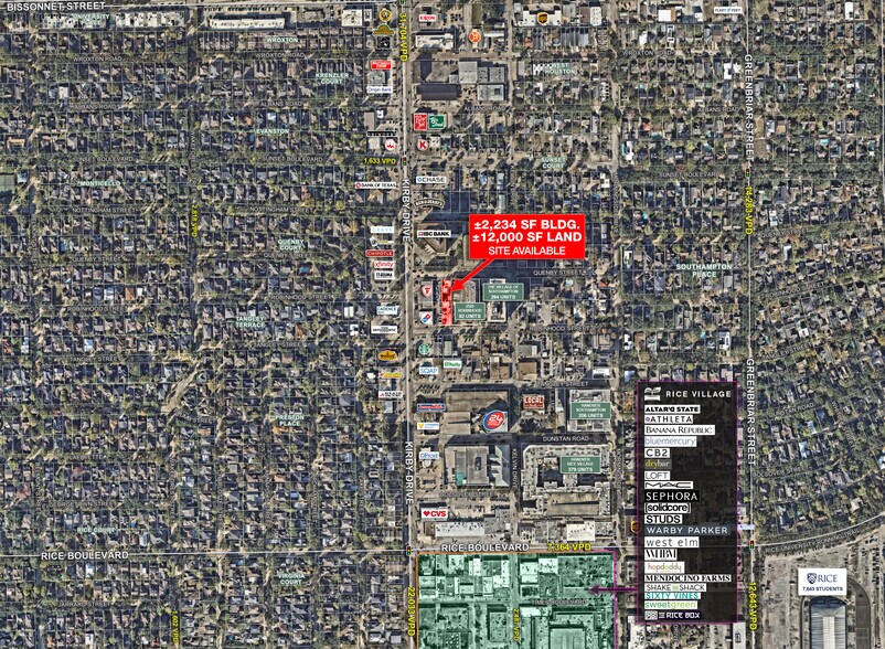 2523 Quenby St, Houston, TX à vendre - Aérien - Image 3 de 4