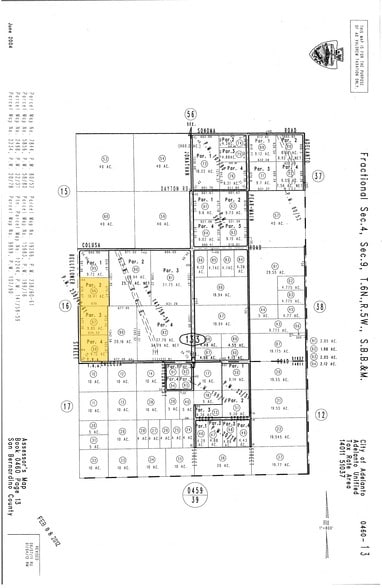 Bellflower St @ Colusa, Adelanto, CA à vendre - Plan cadastral - Image 2 de 2