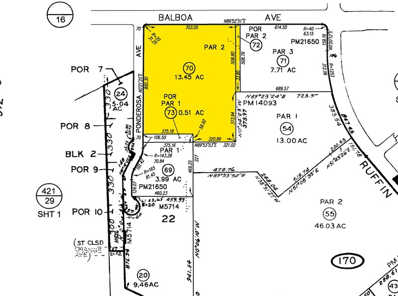 Bureau dans San Diego, CA à louer - Plan cadastral - Image 1 de 1