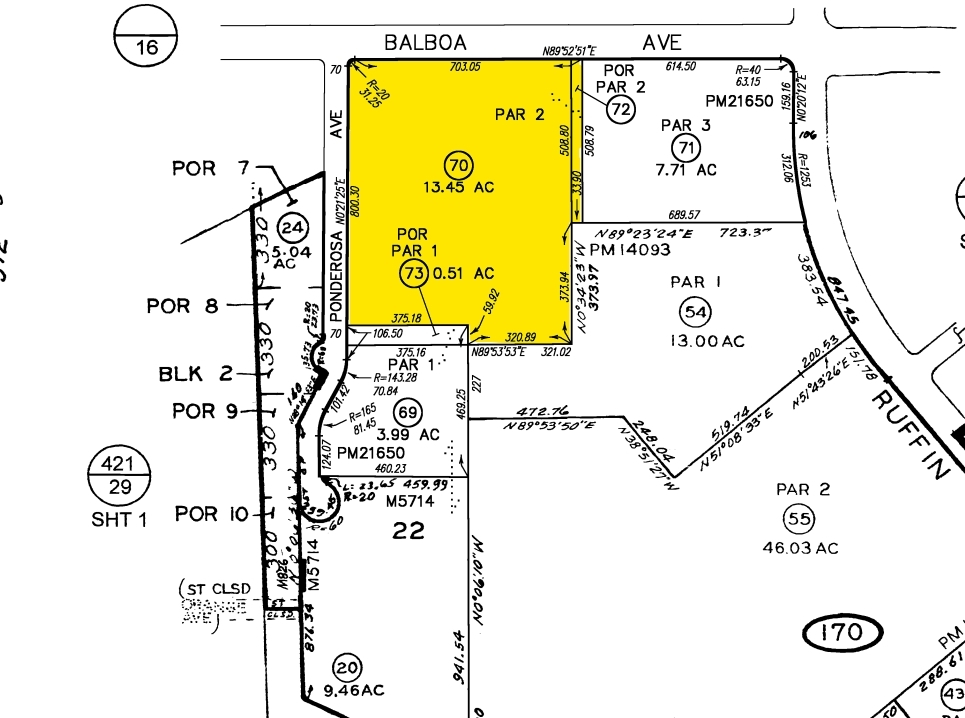 Bureau dans San Diego, CA à louer Plan cadastral- Image 1 de 2