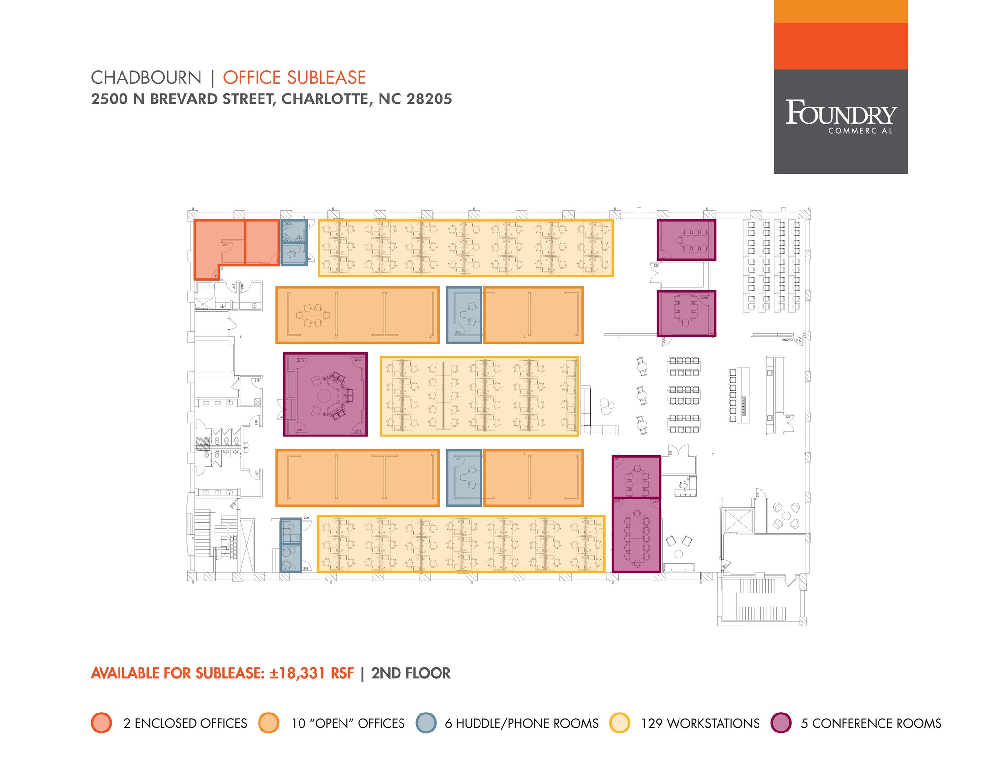 2500 N Brevard St, Charlotte, NC à louer Plan de site- Image 1 de 7