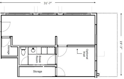 1015-1025 N 1st St, Phoenix, AZ for lease - Floor Plan - Image 3 of 4
