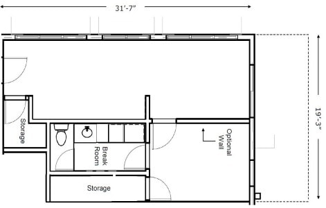 1015-1025 N 1st St, Phoenix, AZ à louer - Plan d’étage - Image 3 de 4