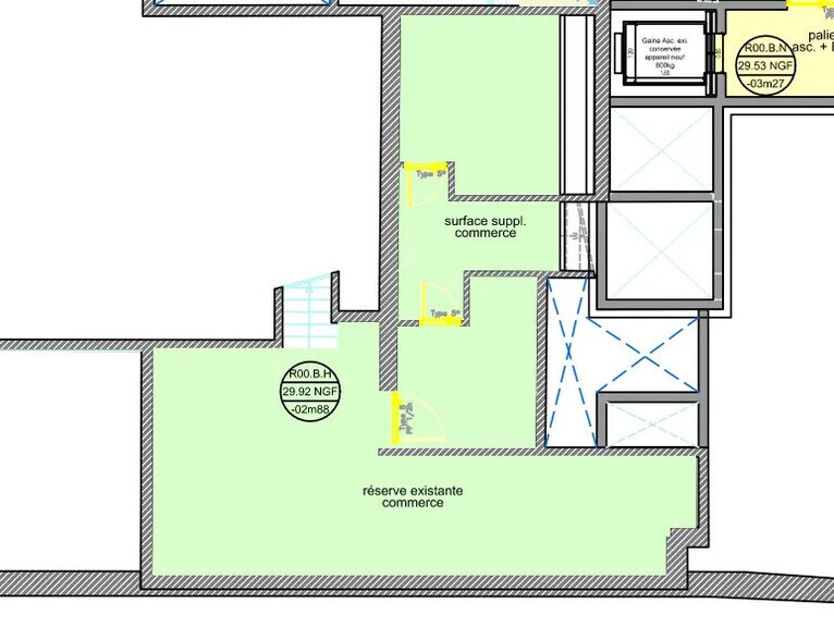 Commerce de détail dans Levallois-Perret à louer - Plan d’étage - Image 3 de 3