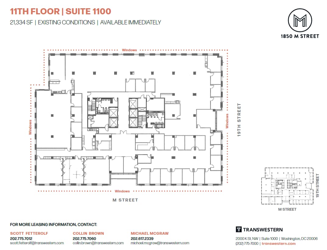 1850 M St NW, Washington, DC for lease Floor Plan- Image 1 of 1