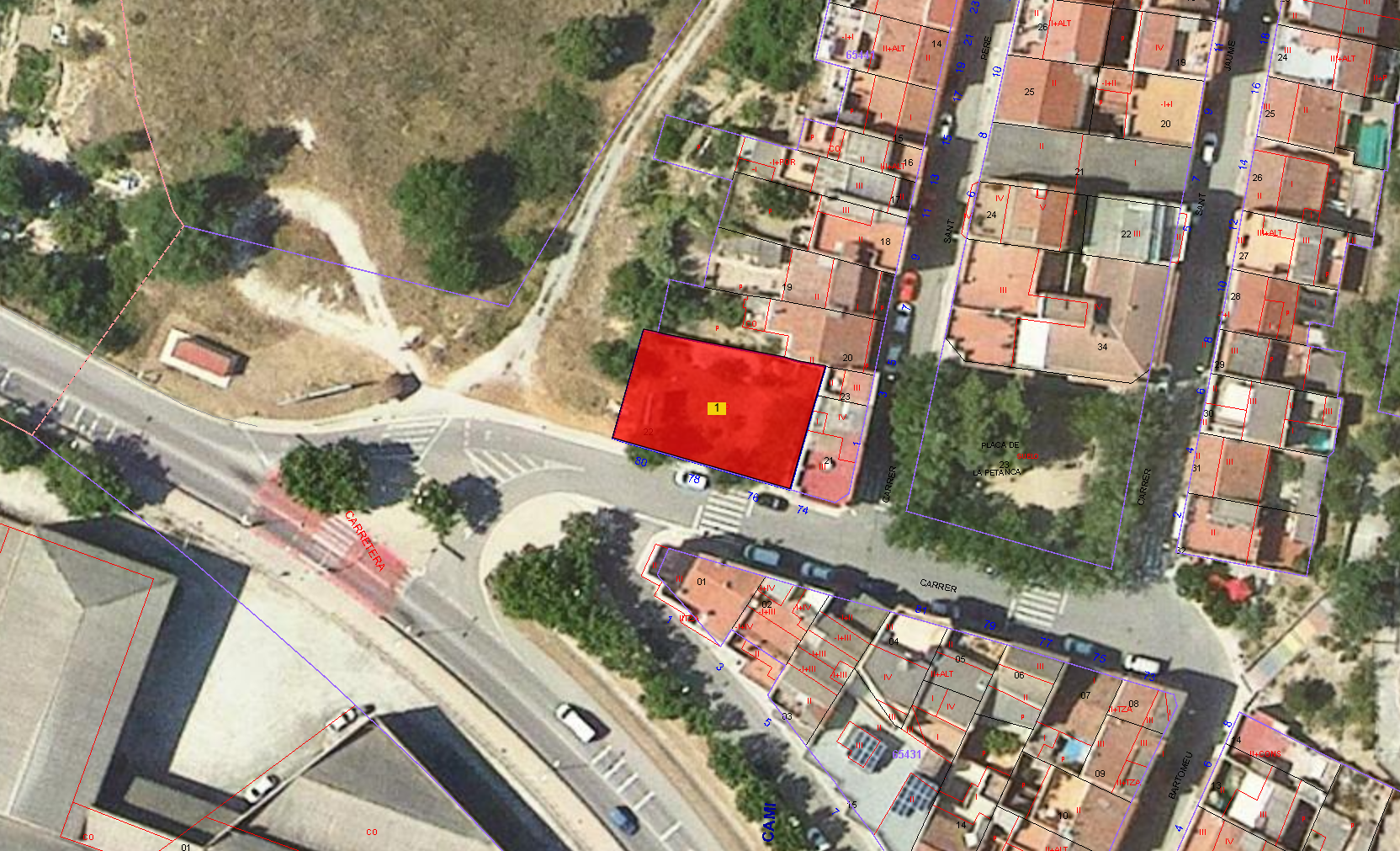 Terrain dans Òdena, Barcelona à vendre Plan cadastral- Image 1 de 3