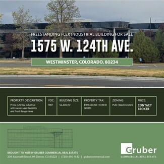 Plus de détails pour 1575 W 124th Ave, Westminster, CO - Flex à vendre