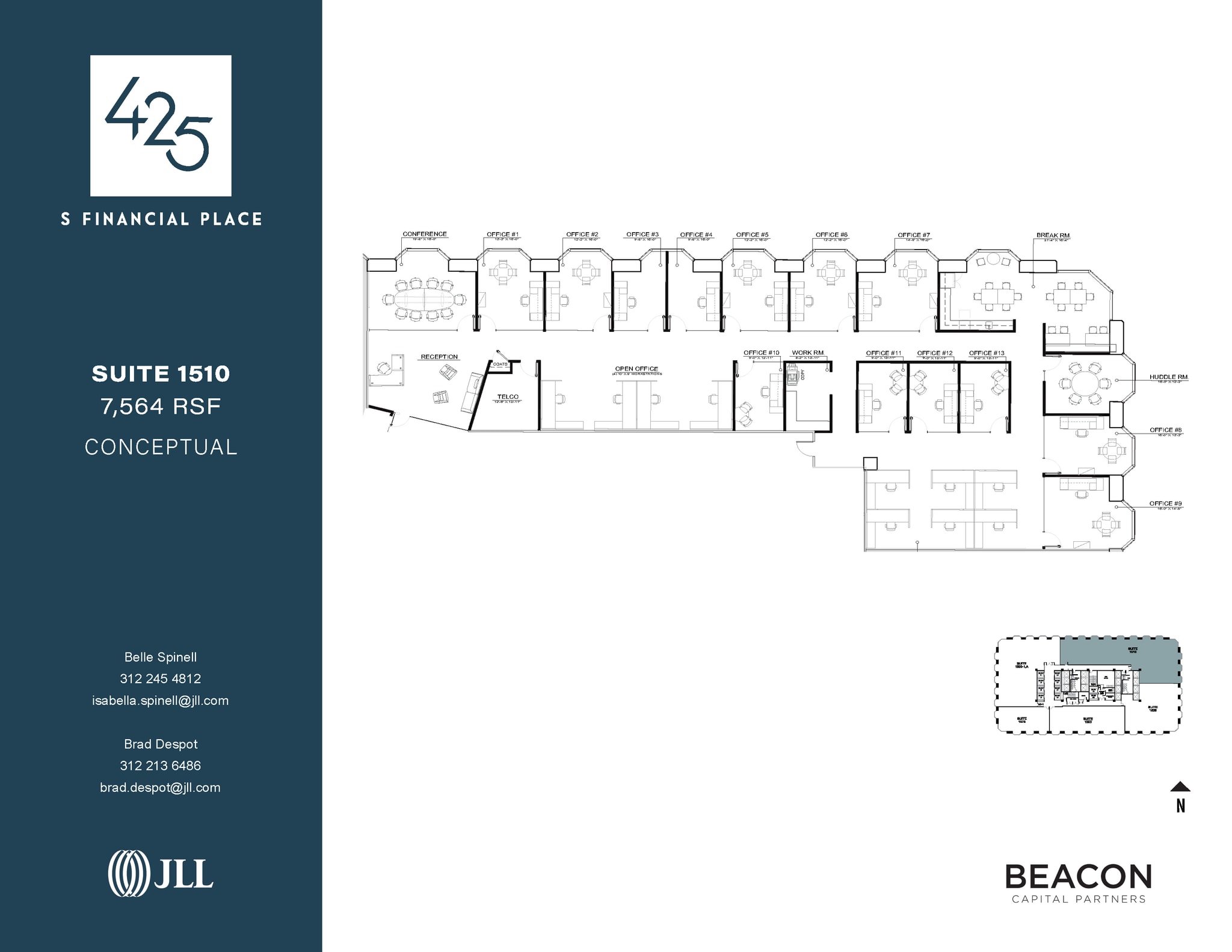 425 S Financial Pl, Chicago, IL for lease Floor Plan- Image 1 of 4