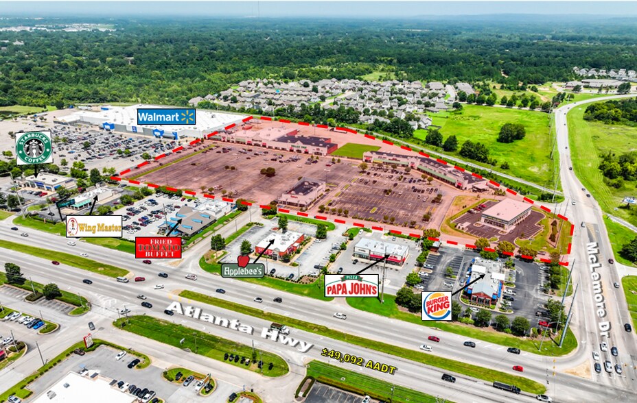 6495-6549 Atlanta Hwy, Montgomery, AL à louer - Photo du bâtiment - Image 1 de 13