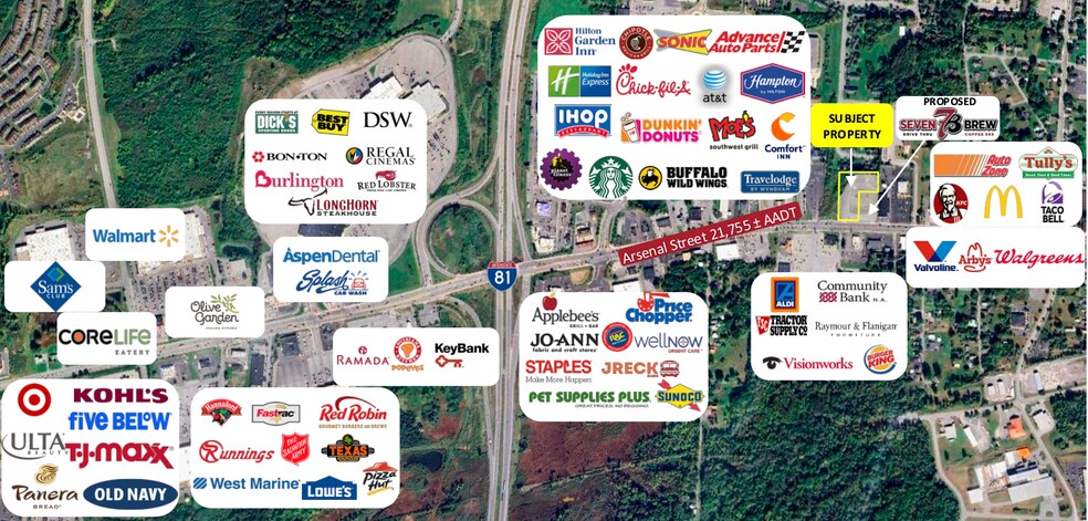 1068-1106 Arsenal St, Watertown, NY à louer - Photo du bâtiment - Image 2 de 2