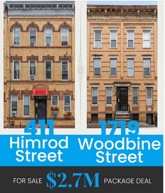 More details for 411 Himrod St. & 1719 Woodbine St. Sale – Multifamily for Sale