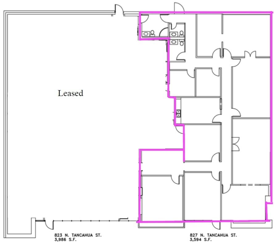 823-827 Tancahua St, Corpus Christi, TX for lease Floor Plan- Image 1 of 14