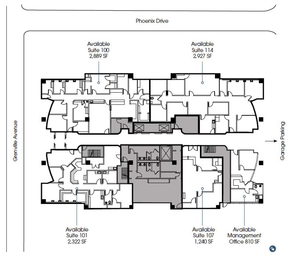 7150 Greenville Ave, Dallas, TX à louer Plan d’étage- Image 1 de 1