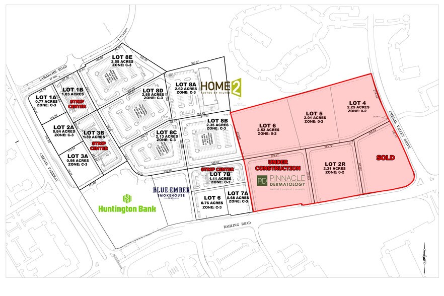 Rahling Road and Chenal Valley Drive, Little Rock, AR à vendre - Plan de site - Image 3 de 4