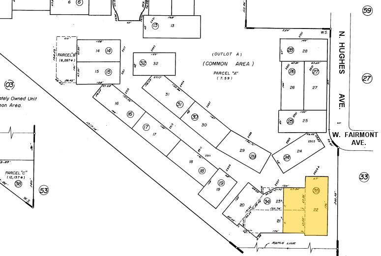 2505 W Shaw Ave, Fresno, CA à vendre - Plan cadastral - Image 2 de 12