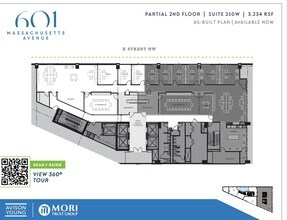 601 Massachusetts Ave NW, Washington, DC à louer Plan d’étage- Image 1 de 1
