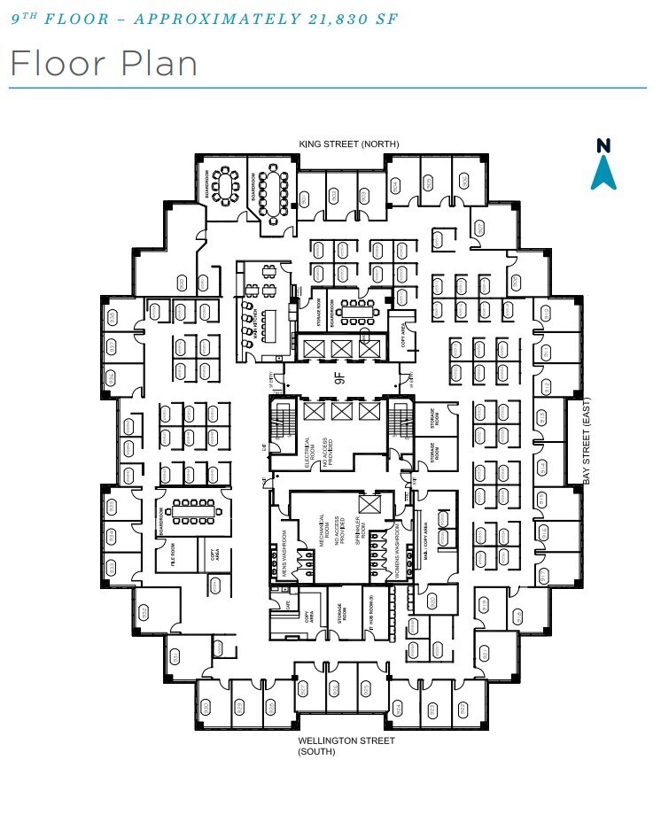 121 King St W, Toronto, ON à louer Plan d’étage- Image 1 de 1