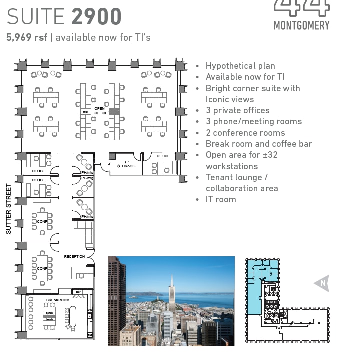 44 Montgomery St, San Francisco, CA for lease Floor Plan- Image 1 of 1