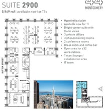 44 Montgomery St, San Francisco, CA for lease Floor Plan- Image 1 of 1