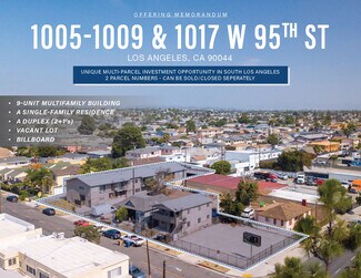 Plus de détails pour 1005-1009 & 1017 W 95TH ST – Multi-résidentiel à vendre, Los Angeles, CA
