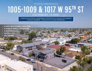 Plus de détails pour 1005-1009 & 1017 W 95TH ST – Multi-résidentiel à vendre, Los Angeles, CA