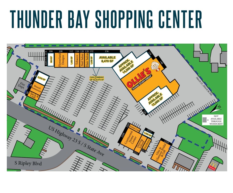 2205 US Highway 23 S, Alpena, MI à louer Plan d’étage- Image 1 de 1