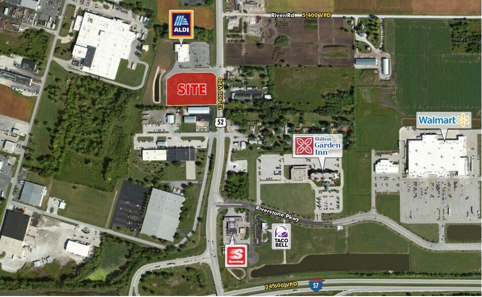 2705 S Schuyler Ave, Kankakee, IL à vendre - Aérien - Image 2 de 4