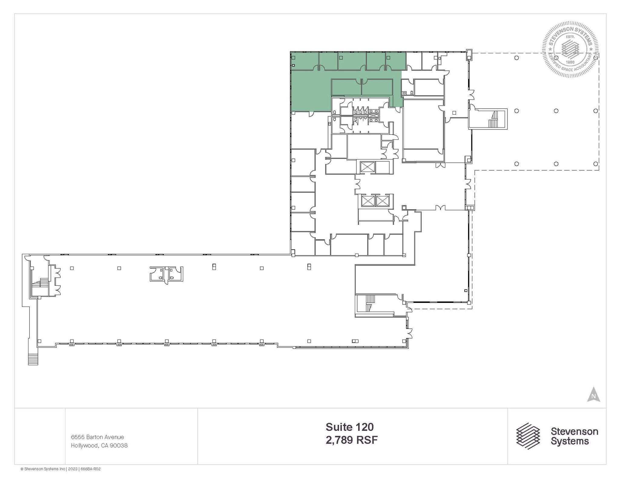959 Seward St, Los Angeles, CA à louer Plan d’étage- Image 1 de 1