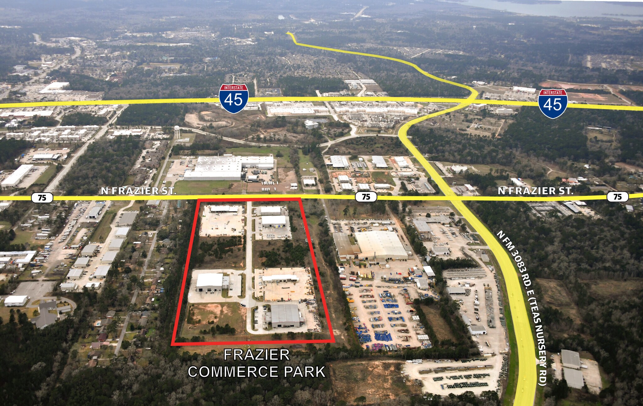 N Frazier St & Frazier Commerce Dr, Conroe, TX à louer Photo principale- Image 1 de 4