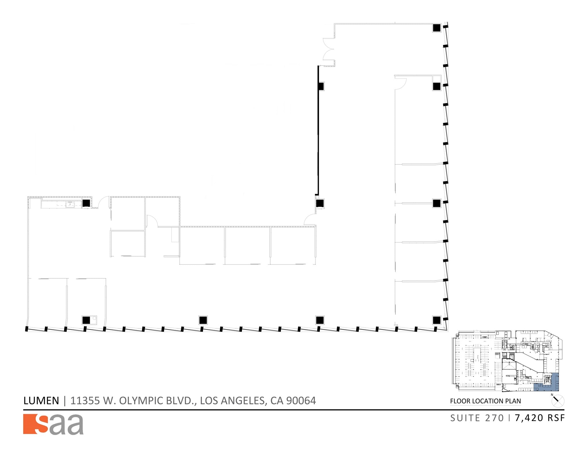 11355 W Olympic Blvd, Los Angeles, CA for lease Site Plan- Image 1 of 5