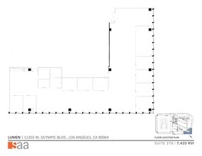 11355 W Olympic Blvd, Los Angeles, CA for lease Site Plan- Image 1 of 5