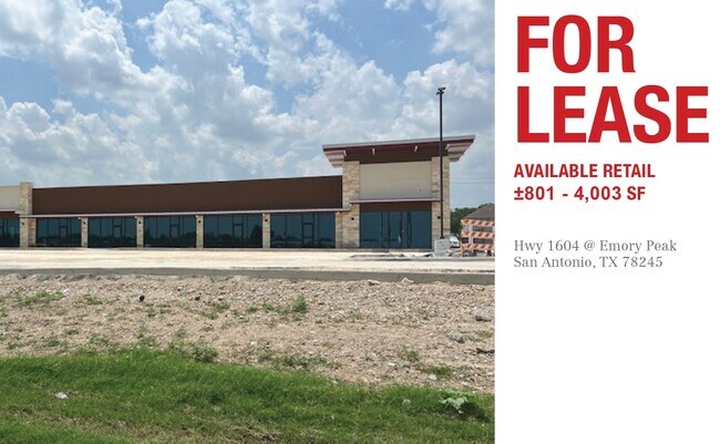Plus de détails pour 2113 W Loop 1604 S, San Antonio, TX - Commerce de détail à louer