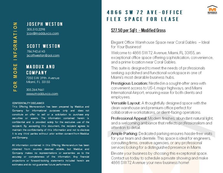 4866 SW 72nd Ave, Miami, FL à louer - Photo du bâtiment - Image 2 de 5