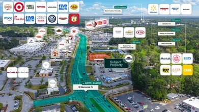 3501 S Memorial Dr, Greenville, NC - Aérien  Vue de la carte - Image1