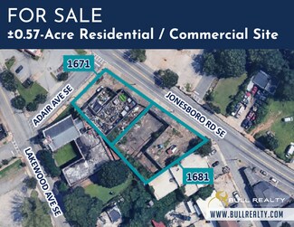 Plus de détails pour 1671 Jonesboro Rd SE, Atlanta, GA - Terrain à vendre
