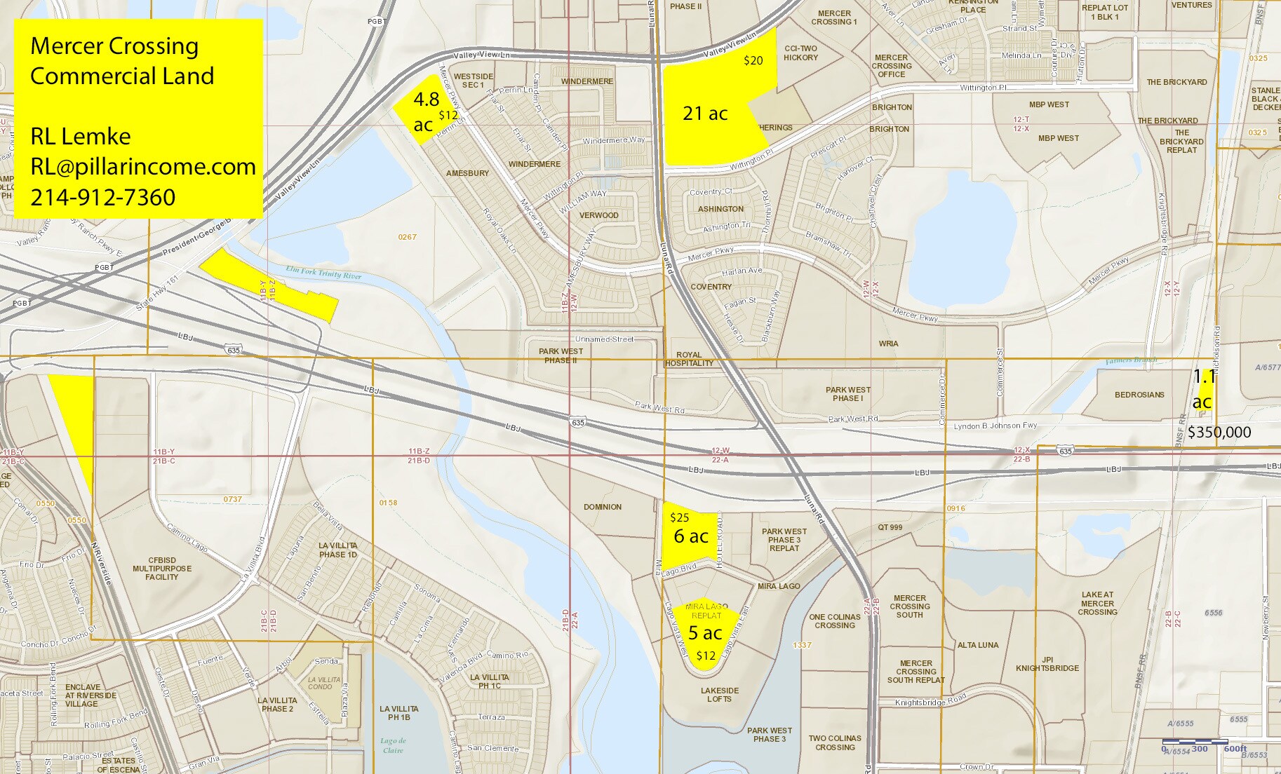 SWC of Mercer Pkwy & Valley View Ln, Farmers Branch, TX for sale Building Photo- Image 1 of 5