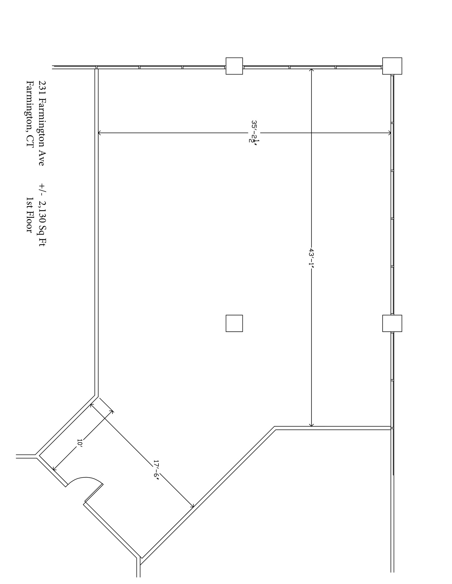 231 Farmington Ave, Farmington, CT à louer Plan de site- Image 1 de 1