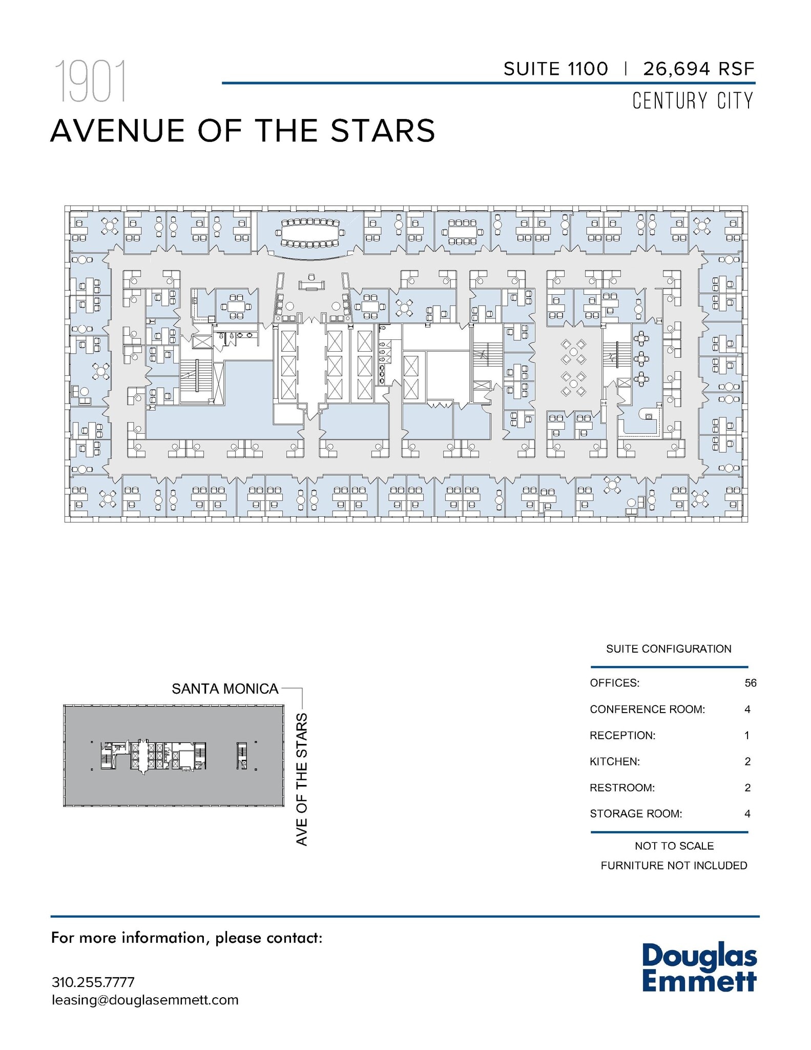 1901 Avenue of the Stars, Los Angeles, CA à louer Plan d’étage- Image 1 de 1
