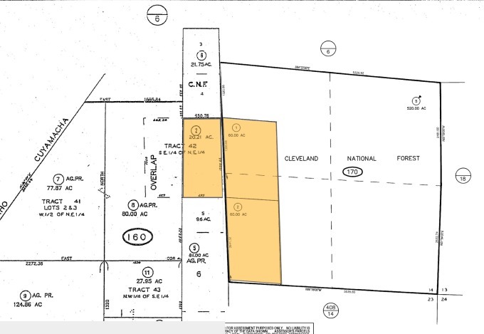 Guatay, Descanso, CA à vendre - Plan cadastral - Image 2 de 2