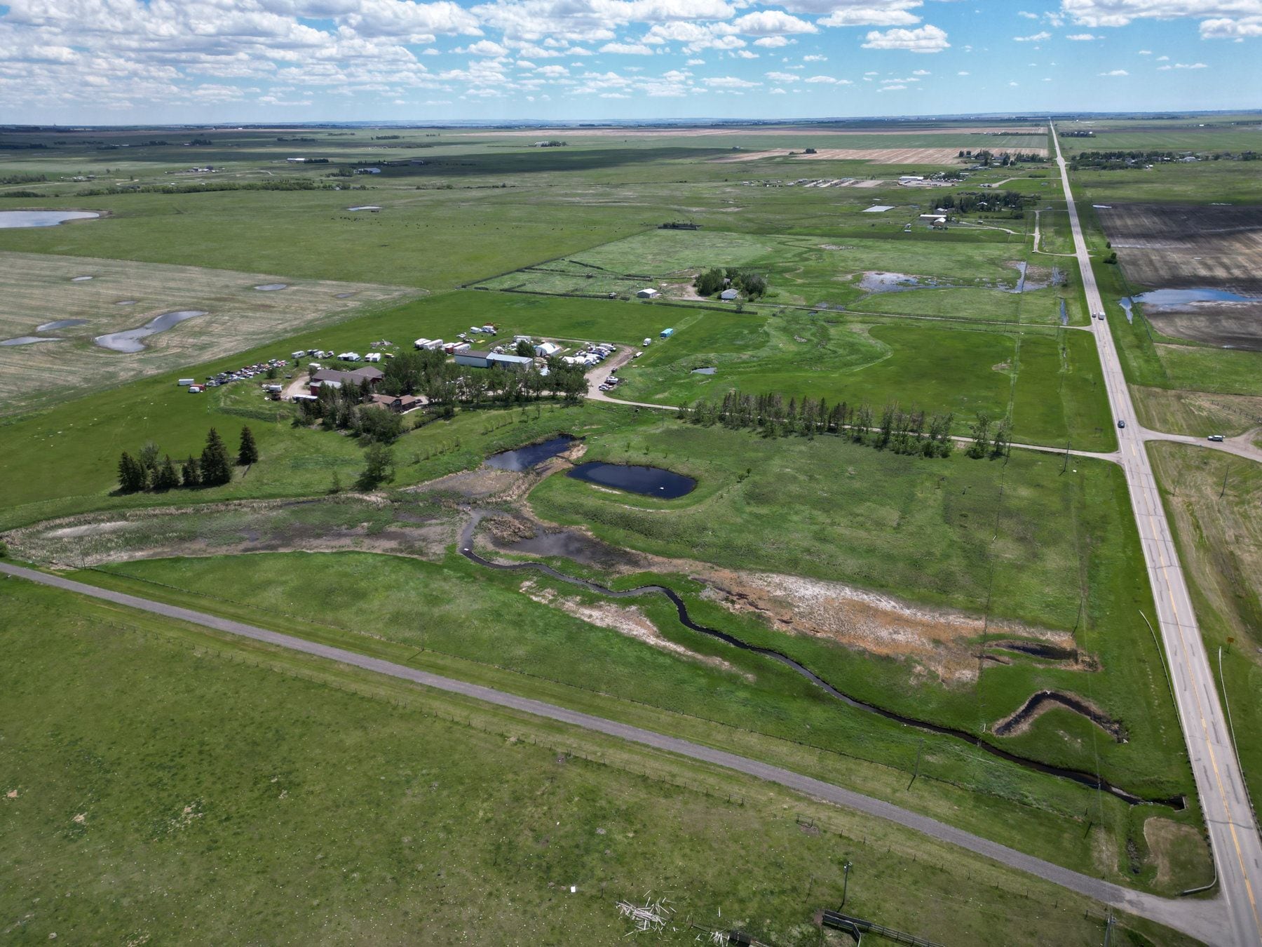 241053 Hwy 24, Wheatland County, AB for sale Aerial- Image 1 of 17