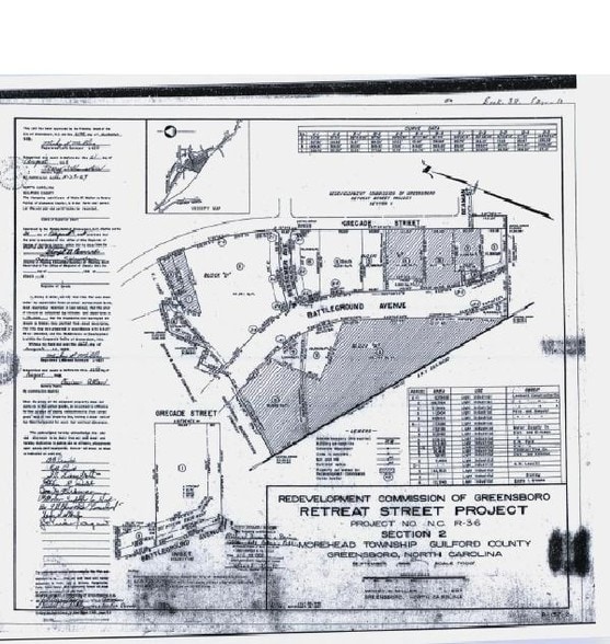1220 Battleground Ave, Greensboro, NC à louer - Plan cadastral - Image 2 de 7