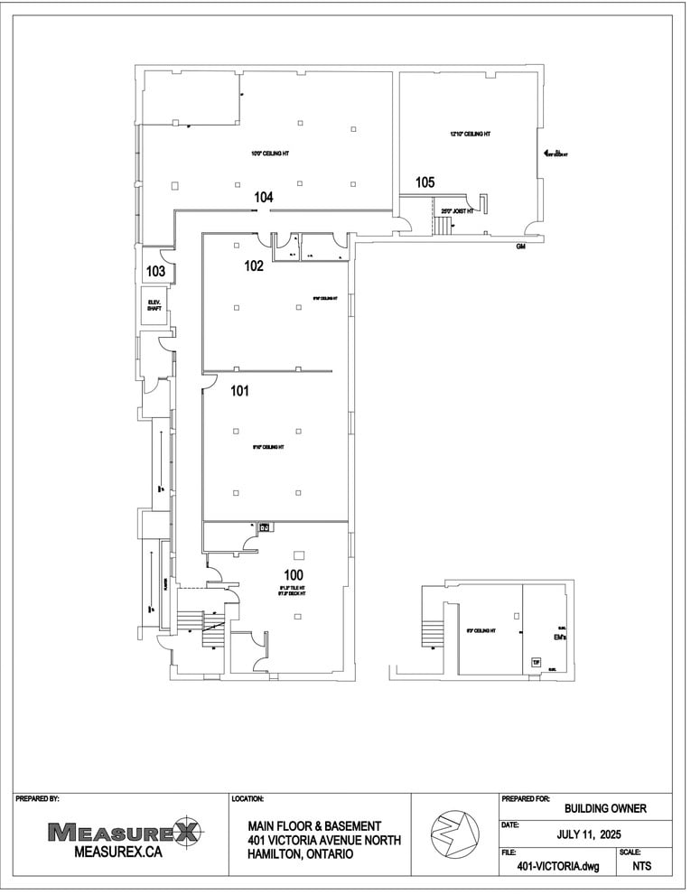 401 Victoria Ave N, Hamilton, ON à louer Plan d’étage- Image 1 de 1